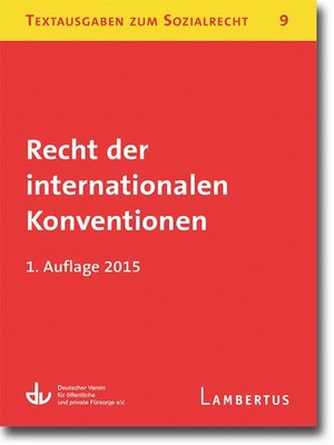 cover image of Recht der internationalen Konventionen